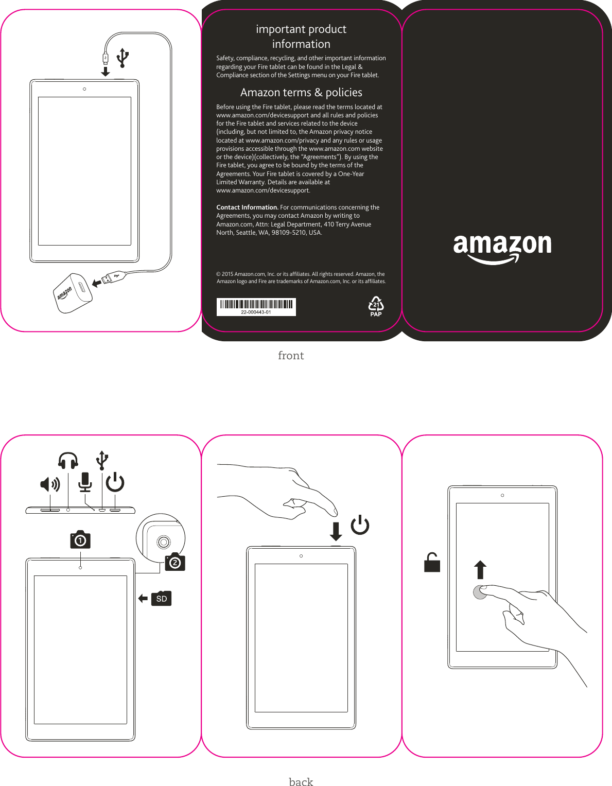 Page 1 of 1 - Amazon  Kindle Fire HD 8 - Quick Start Guide And 10 QSG US
