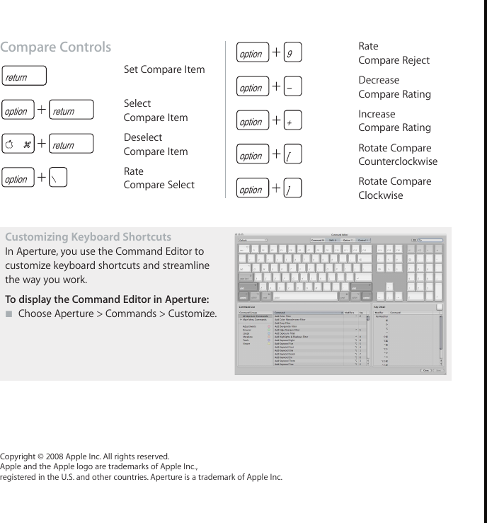 Page 10 of 10 - Apple Keyboard Shortcuts Aperture - 2.0 2