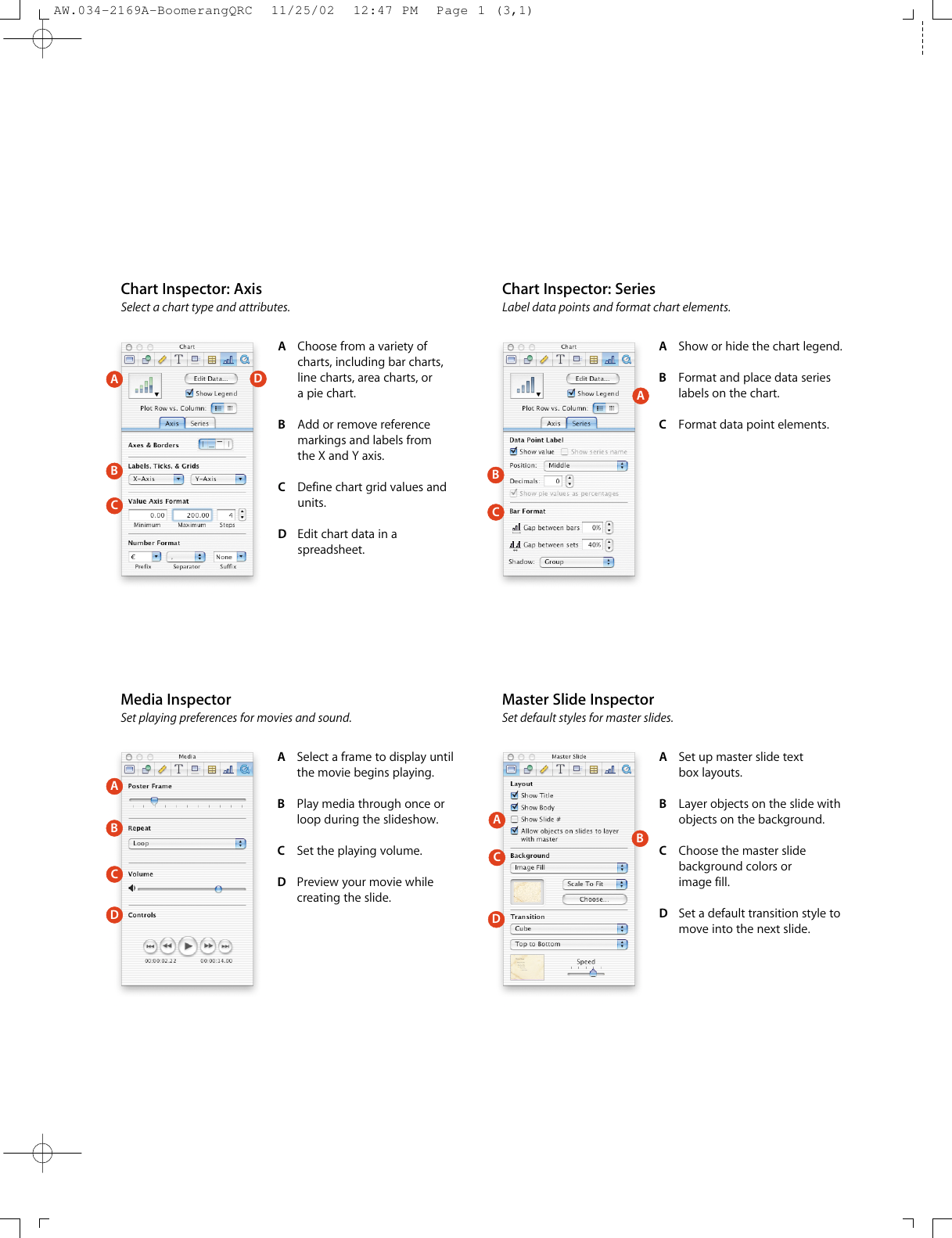 Page 4 of 8 - Apple Keynote Quick Reference (Manual) - Qsg