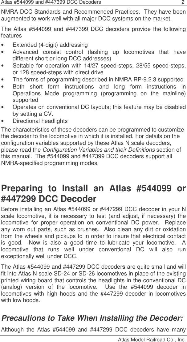 Page 2 of 12 - Atlas 447299 N_SD24or26Manual_Atlas User Manual  1f6dcd01-bca7-4fe1-9801-2e6ce06ea4c6