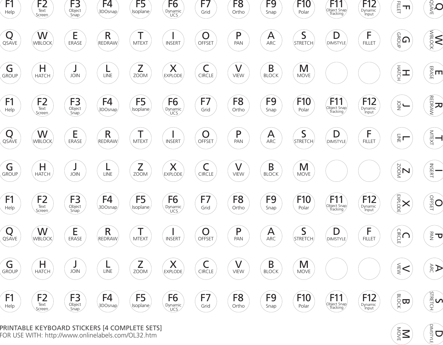 Page 11 of 11 - Autodesk  Auto CAD - 2016 Shortcuts Manual EN