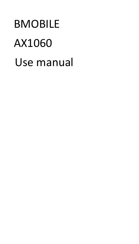 BMOBILEAX1060Use manual