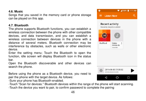 Page 49 of b mobile 30-063 Mobile Phone User Manual 