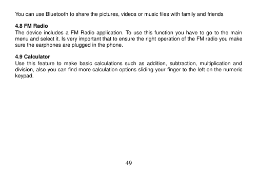 Page 50 of b mobile 30-063 Mobile Phone User Manual 