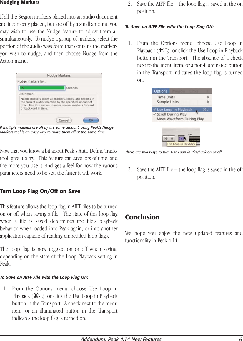 Page 7 of 7 - Bias Peak 4.14 New Feature Addendum - Software User’s Guide UG EN