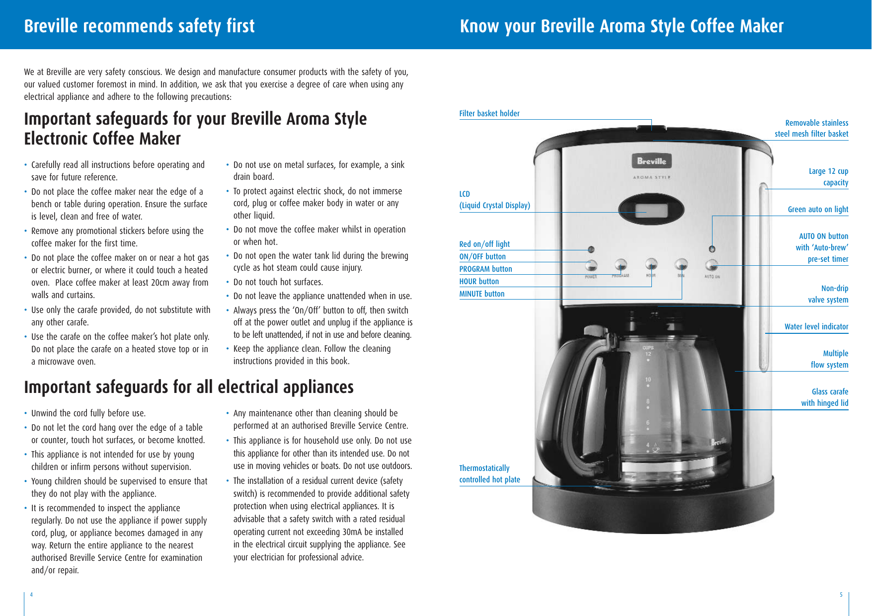 Page 3 of 9 - Breville Bcm6003 BR6240 BCM600 Book.qxp User Manual  752b9899-1dc8-4aa5-8c75-68764094ed0a