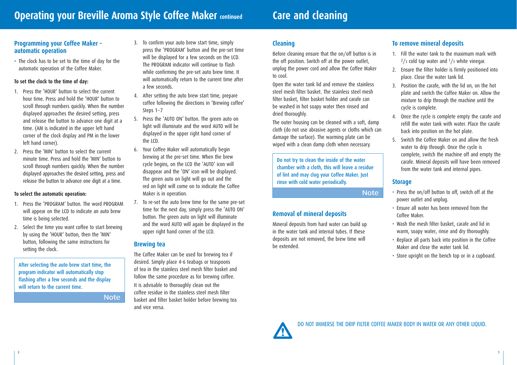 Page 5 of 9 - Breville Bcm6003 BR6240 BCM600 Book.qxp User Manual  752b9899-1dc8-4aa5-8c75-68764094ed0a