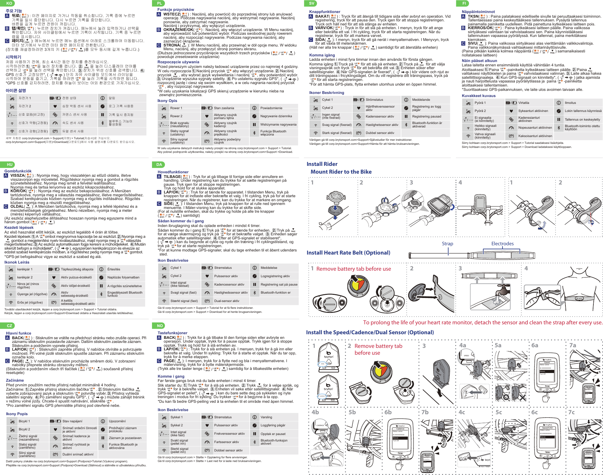 bryton rider 310 manual