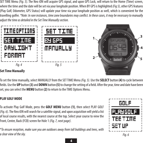 Page 5 of 12 - Bushnell  Neo Ion - Quick Start Guide Neo-i ON-QSG-EN