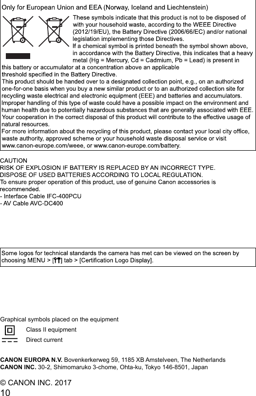 Page 10 of 10 - Canon IXUS 185 - Getting Started QG EN