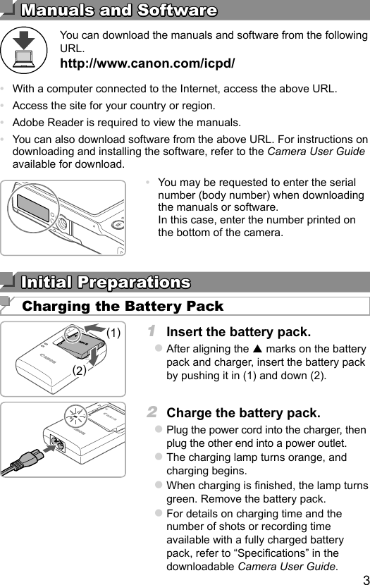 Canon Ixus 185 Getting Started Qg En