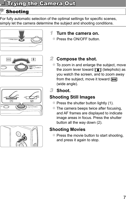 Page 7 of 10 - Canon IXUS 185 - Getting Started QG EN