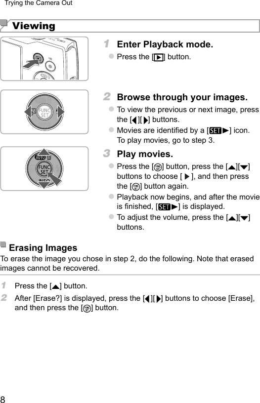 Page 8 of 10 - Canon IXUS 185 - Getting Started QG EN