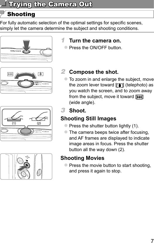 Page 7 of 11 - Canon  IXUS 190 - Getting Started QG EN