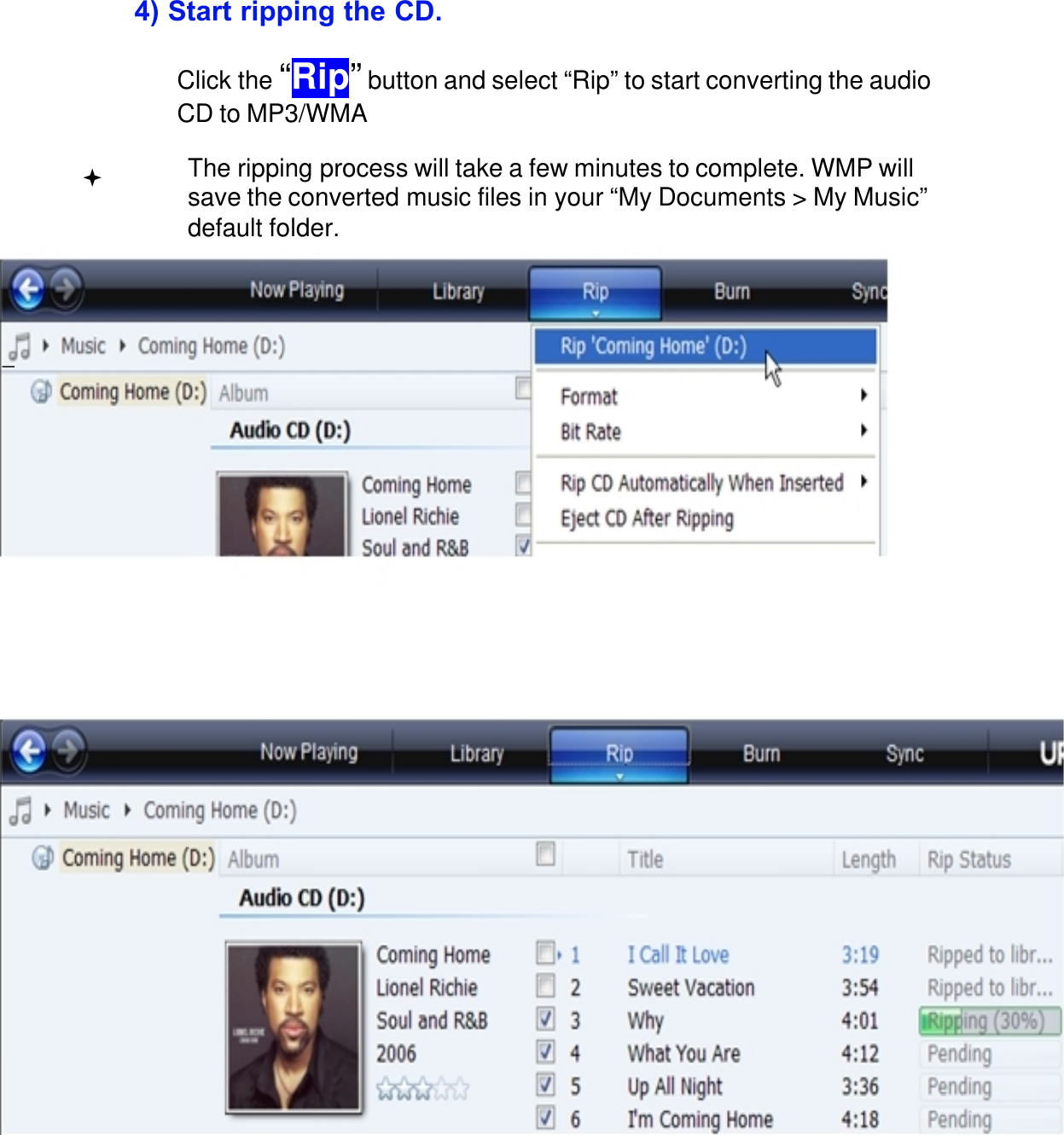 Page 5 of 10 - Coby  MP-C885 - Quick Setup Guide MPC885 SG