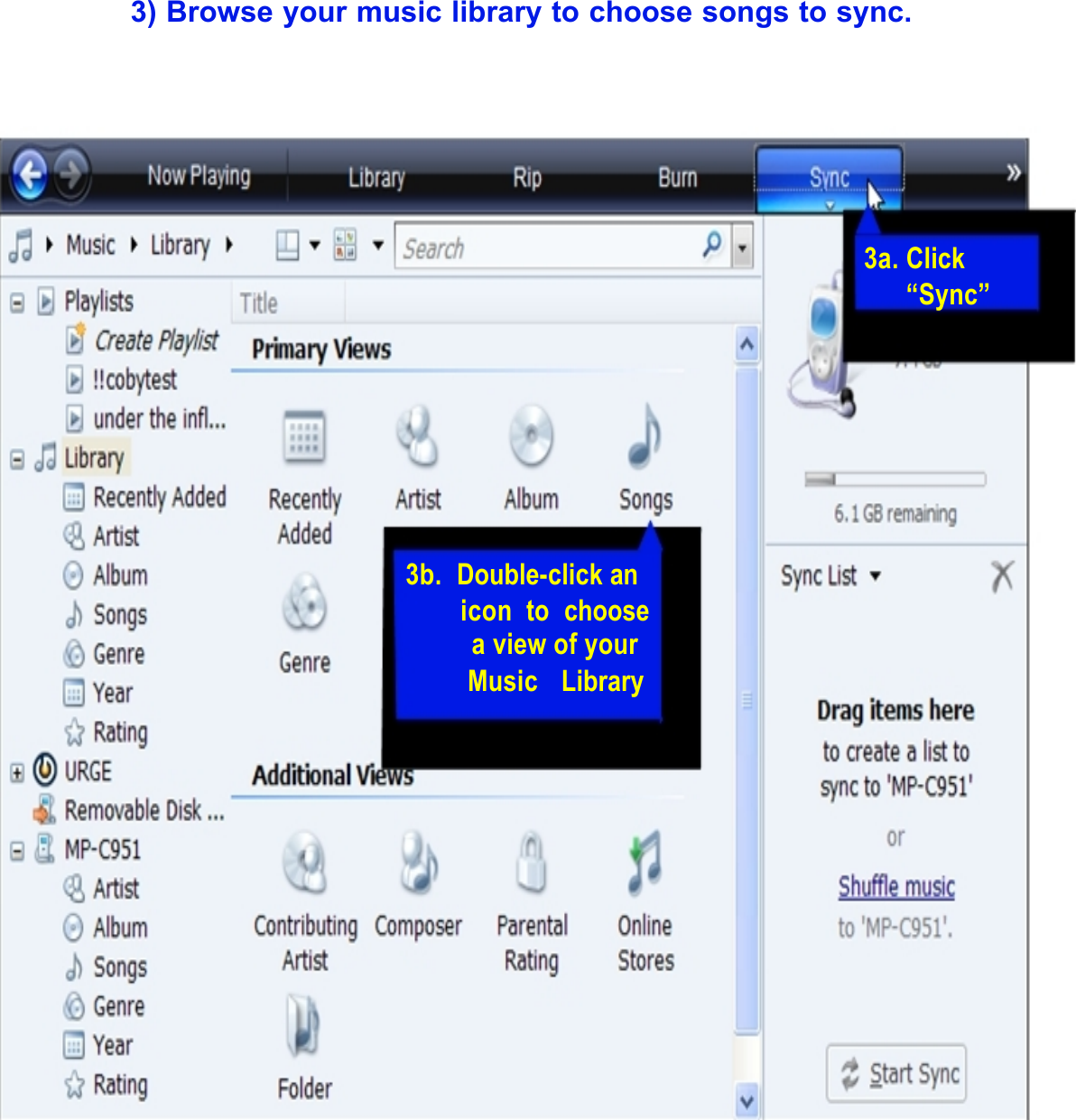 Page 7 of 10 - Coby  MP-C885 - Quick Setup Guide MPC885 SG