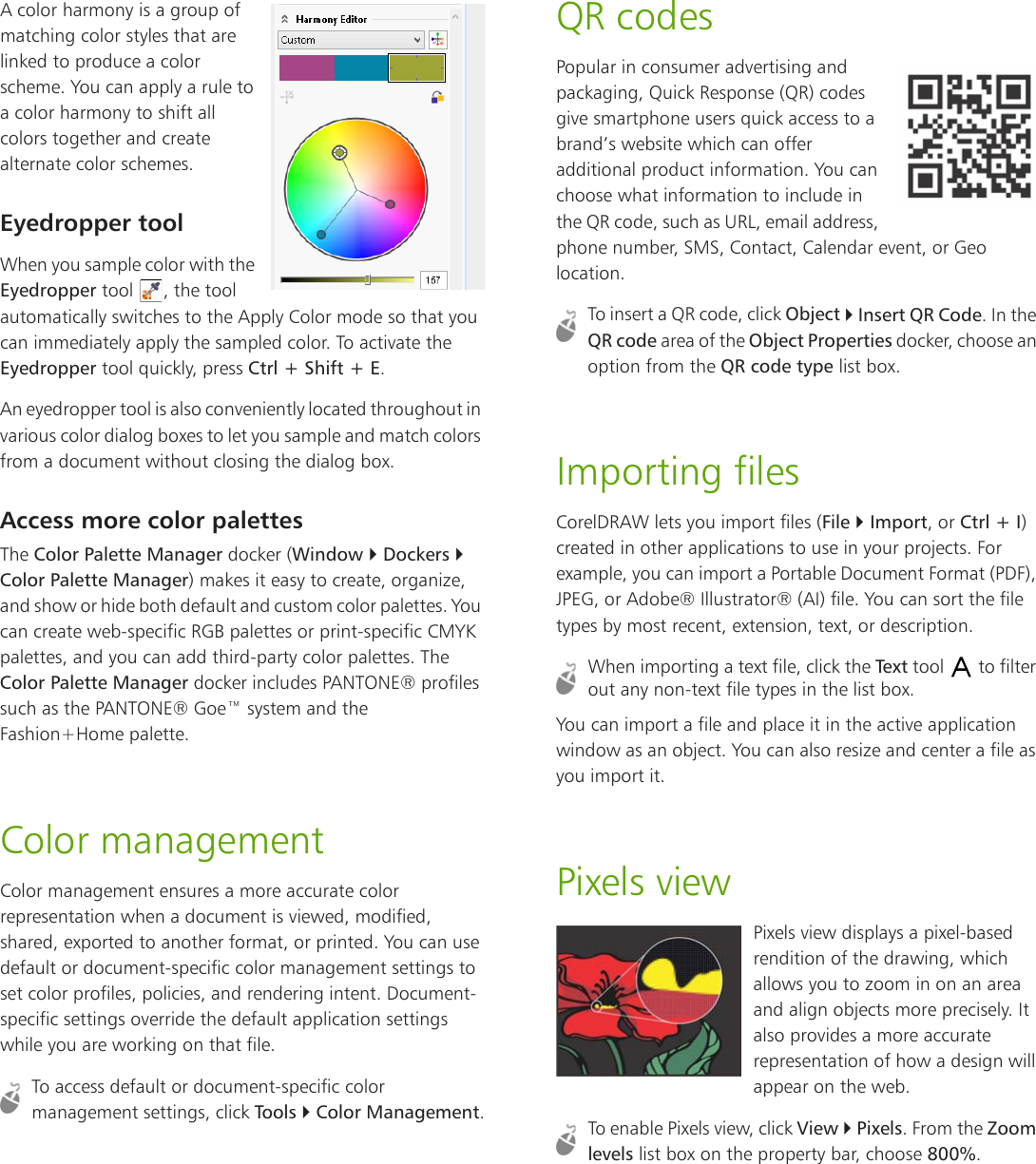 Page 9 of 12 - Corel CorelDRAW Graphics Suite X8 Quick Start Guide Draw - CDRAW-GS-X8 QSG EN