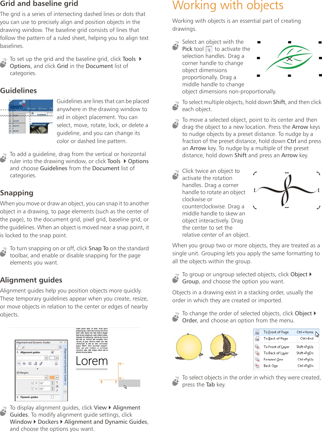 Page 6 of 12 - Corel CorelDRAW Home & Student Suite X7 Quick Start Guide Draw - Manual CDRAW-Home-Student-Suite-X7-EN
