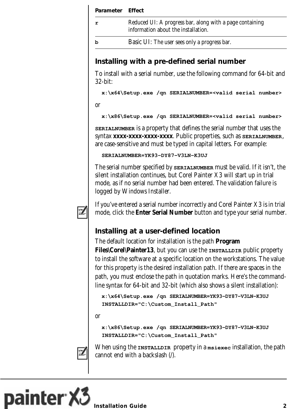 Page 3 of 8 - Corel PainterX3 Installation Guide Painter - X3 Painter-x3-dg-en