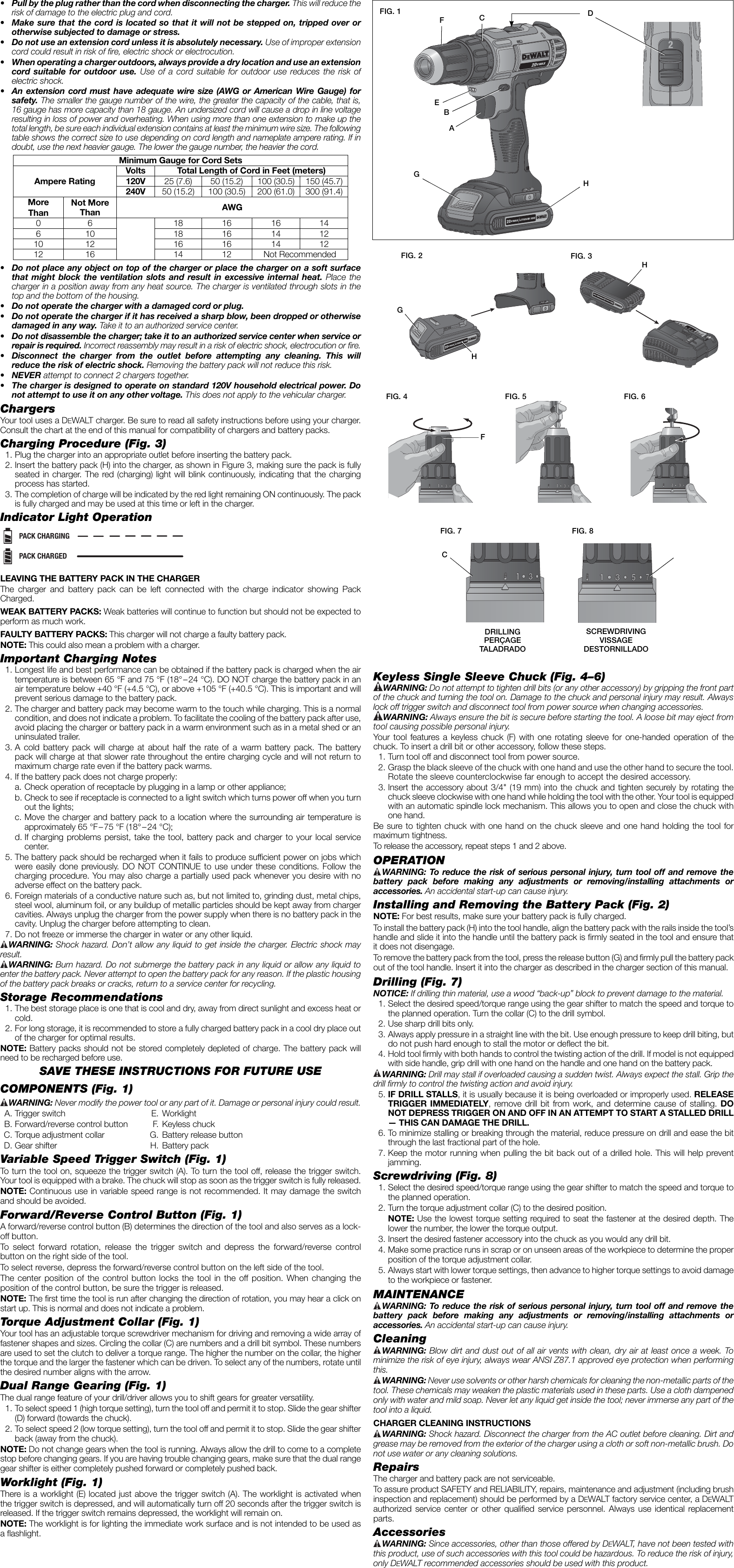Page 2 of 7 - Dewalt Dcd771c2r N256261 Man Cdls Drill Driver DCD771 NA User Manual  A089a34b-e170-481e-a3a8-b5adf5990fb1