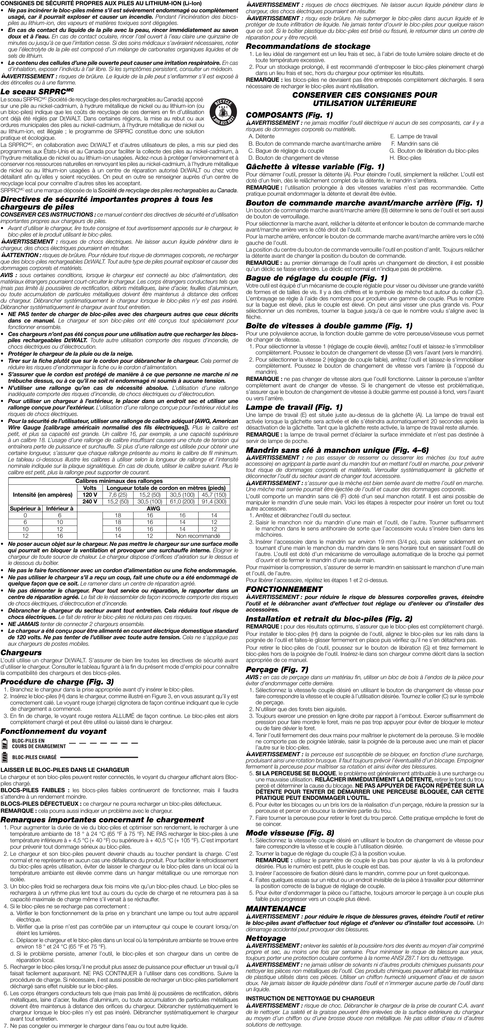 Page 4 of 7 - Dewalt Dcd771c2r N256261 Man Cdls Drill Driver DCD771 NA User Manual  A089a34b-e170-481e-a3a8-b5adf5990fb1