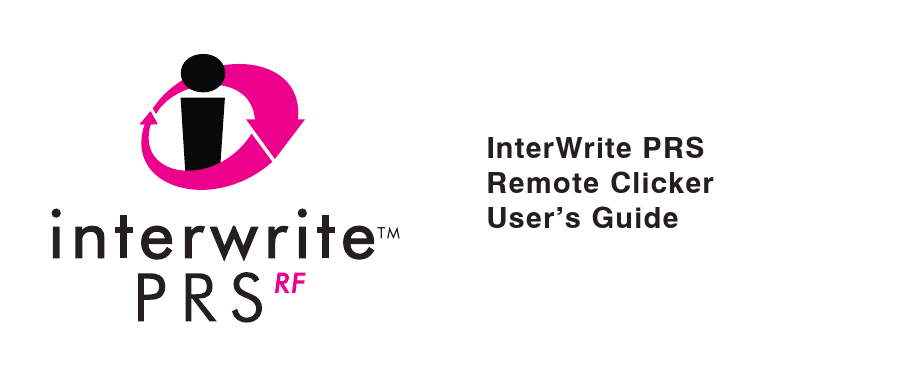InterWrite PRSRemote ClickerUser’s Guide