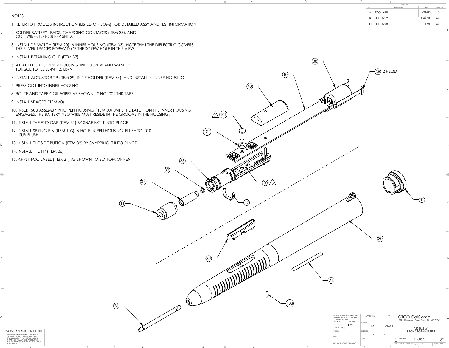 eInstruction RPN Wireless Pen User Manual 11 00670 C Sheet1