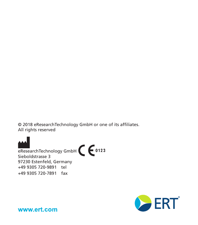 Page 40 of eResearchTechnology AM3G03 The Asthma Monitor AM3 is an electronic measurement device to monitor the lung function. User Manual 2AAUFAM3G03 UserMan