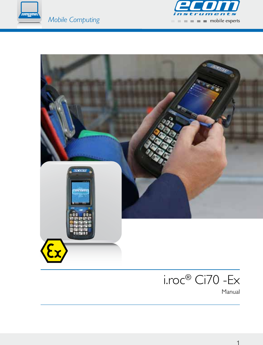 ecom instruments 300011GR01 Handheld PDA Ci70 User Manual