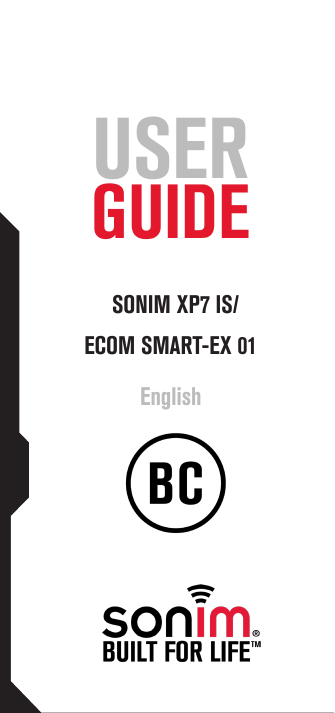 1USERGUIDESONIM XP7 IS/ ECOM SMART-EX 01English