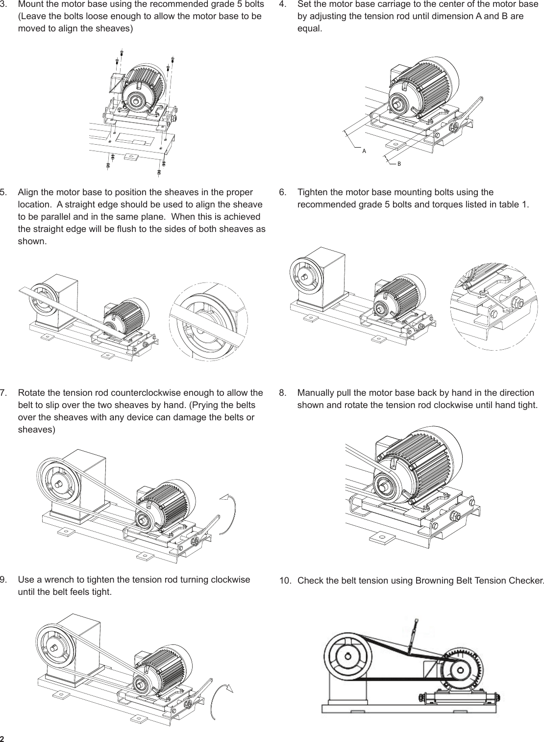 Page 2 of 3 - Emerson 600 MCIM14006E 9884E Browning Standard Motor Base Instruction And Maintenance Manual R7 User  3ea79e69-f2b6-4e2c-a632-3aa8b88f8b5f