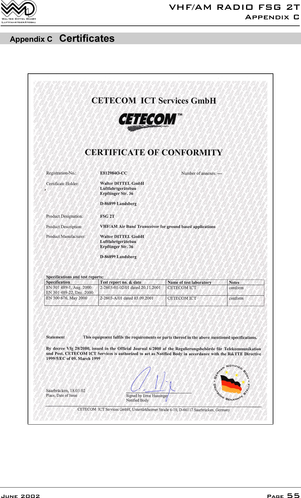 9+)$05$',2)6*7$SSHQGL[&amp;-XQH 3DJH$SSHQGL[&amp; &amp;HUWLILFDWHV