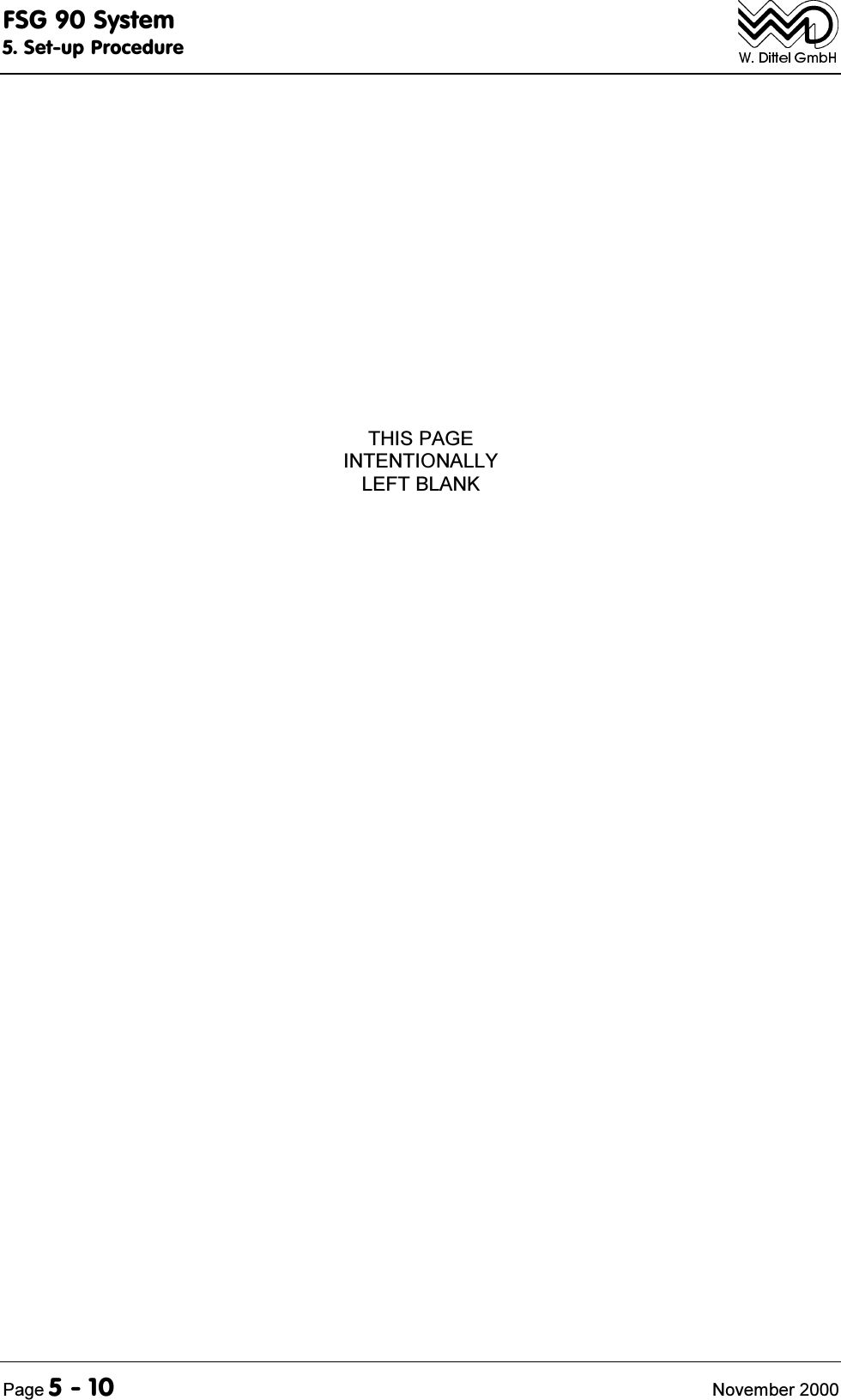 )6*6\VWHP6HWXS3URFHGXUH3DJH 1RYHPEHU7+,63$*(,17(17,21$//</()7%/$1.