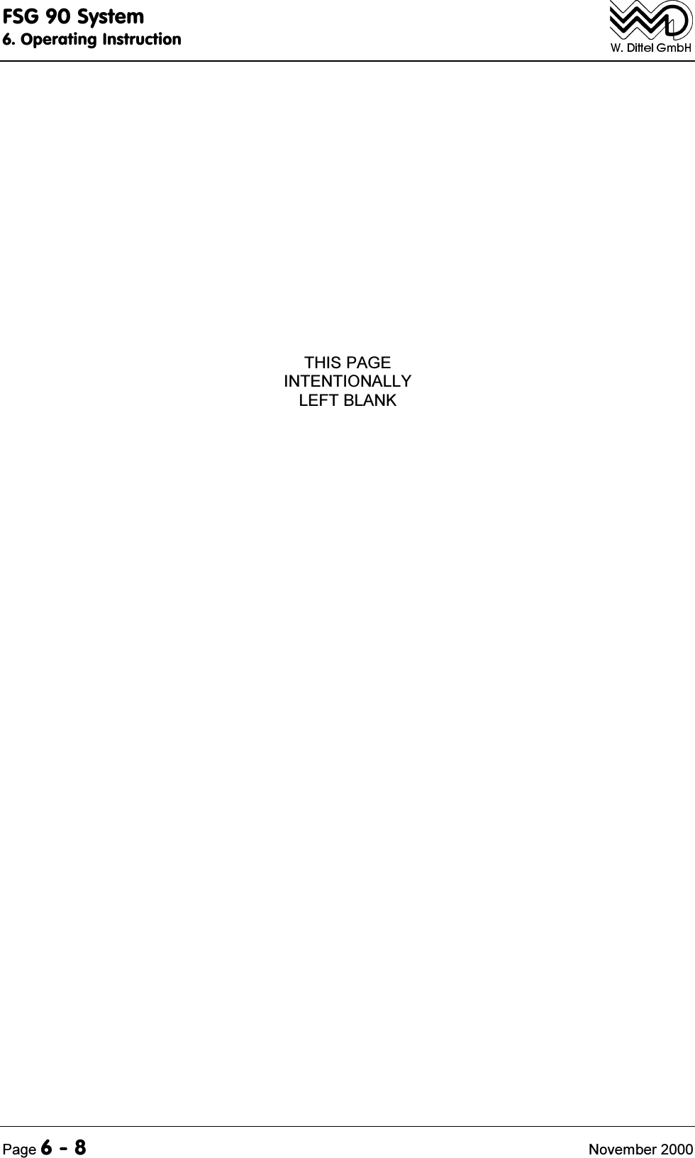 )6*6\VWHP2SHUDWLQJ,QVWUXFWLRQ3DJH 1RYHPEHU7+,63$*(,17(17,21$//</()7%/$1.