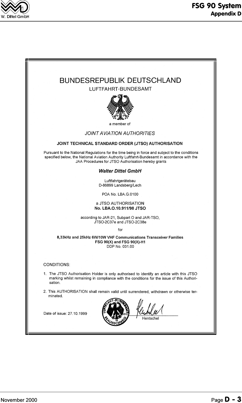 )6*6\VWHP$SSHQGL['1RYHPEHU 3DJH'