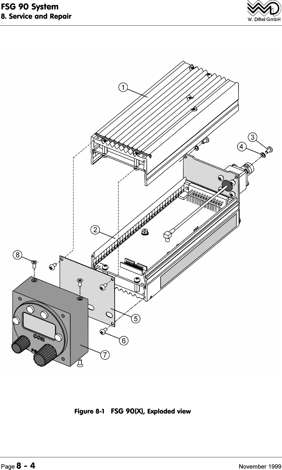 )6*6\VWHP6HUYLFHDQG5HSDLU3DJH 1RYHPEHU)LJXUH)6*;([SORGHGYLHZ