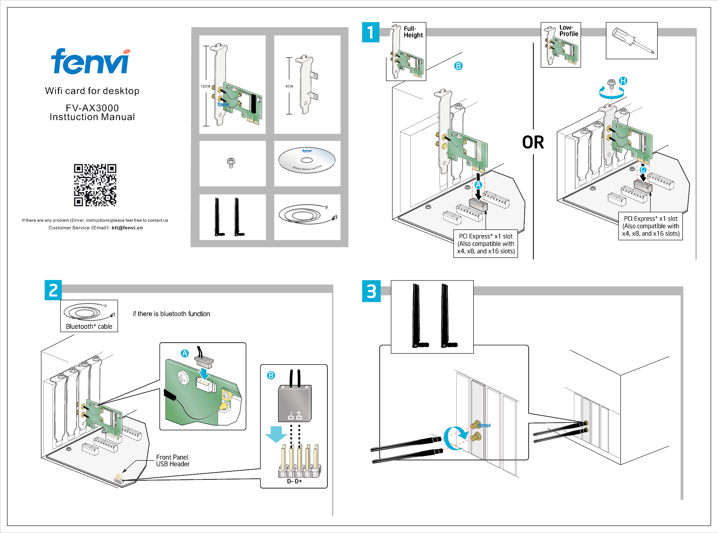 Fenvi Technology Fv Ax Wifi Card For Desktop User Manual