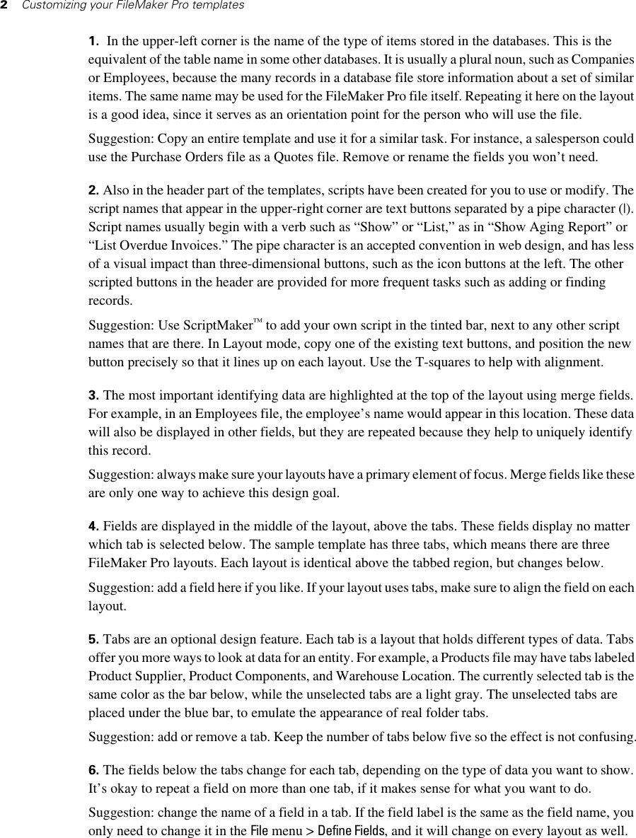 Page 2 of 3 - Filemaker File Maker Pro 6 - Custom S Guide Fm6 En