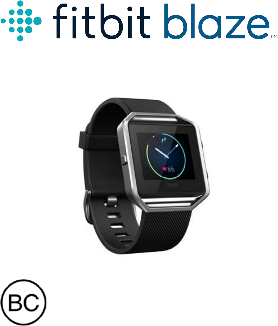 Fitbit Blaze Product Manual 1.0_08 X Operating Instructions En