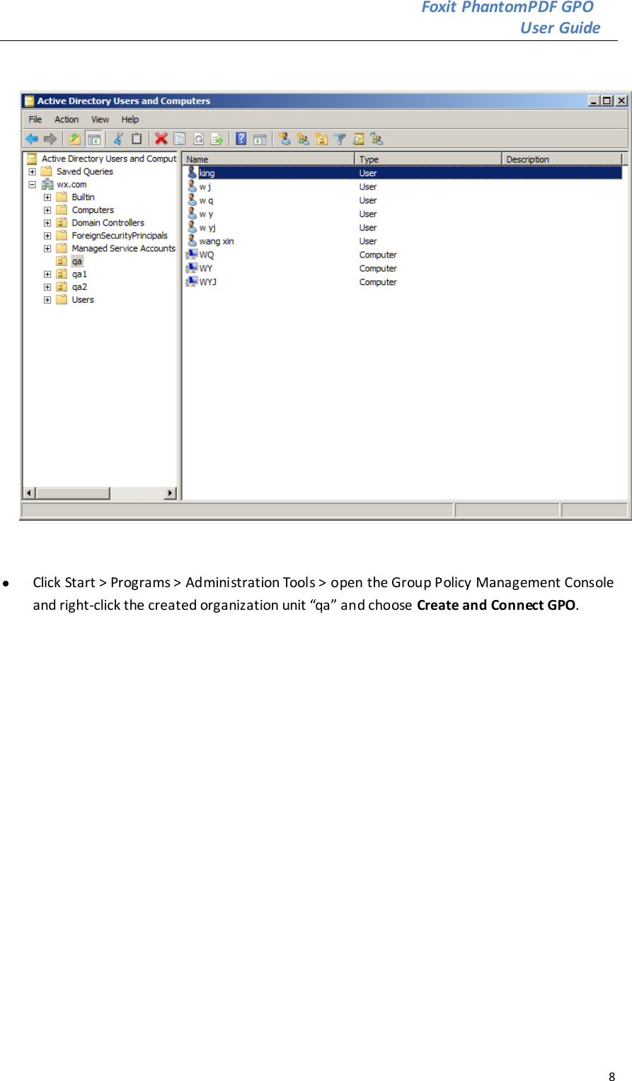 Page 8 of 12 - Foxit  Phantom PDF - Group Policy For Windows Operation Manual PDFGPO