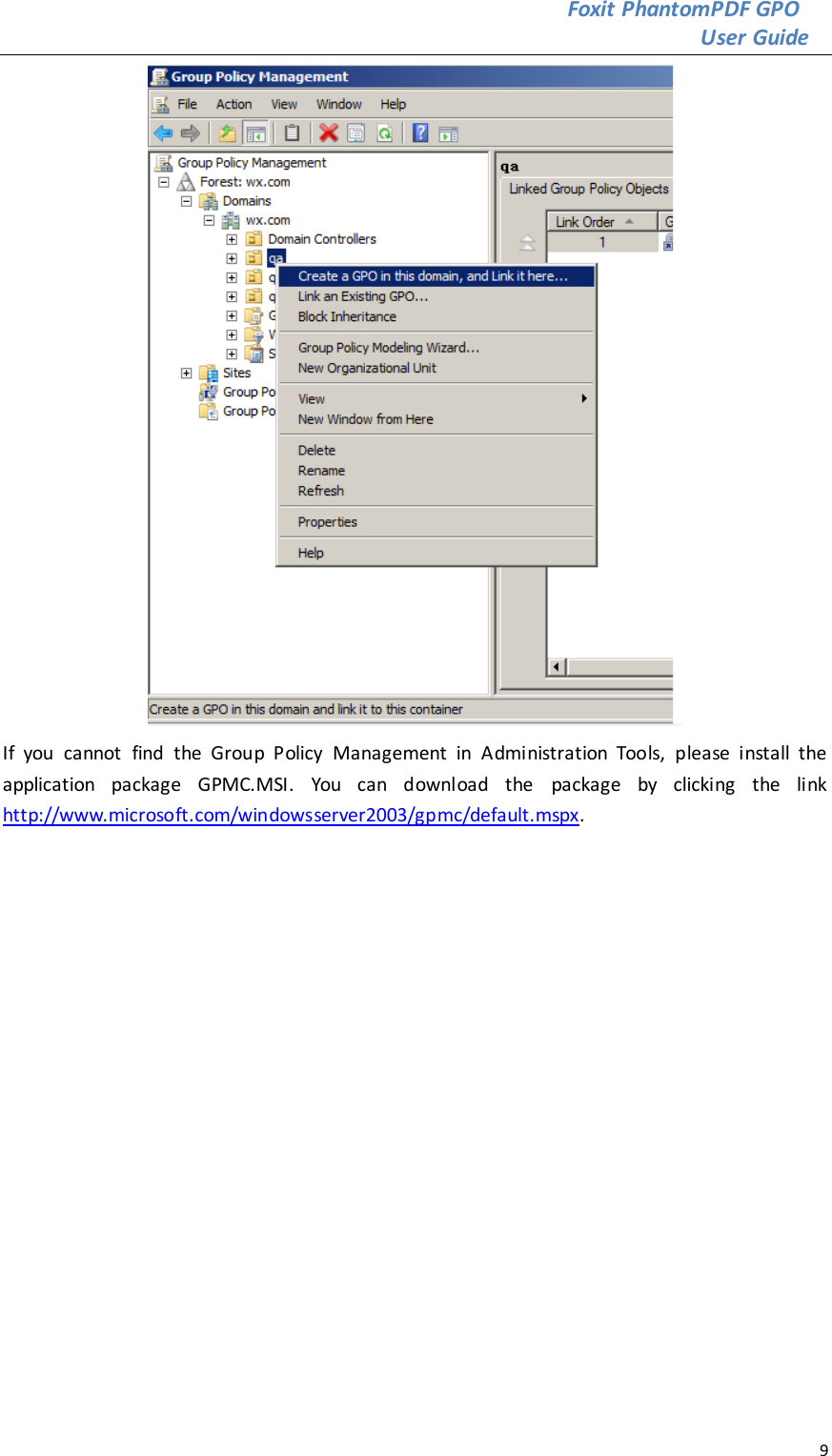 Page 9 of 12 - Foxit  Phantom PDF - Group Policy For Windows Operation Manual PDFGPO