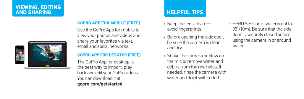 Page 6 of 7 - Gopro  HERO Session - Quick Start Guide QSG HEROSession ENG