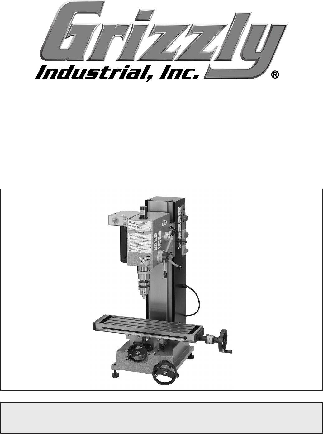Milling Machines Industrial Power Tools Grizzly G0463 Mill/Drill ...