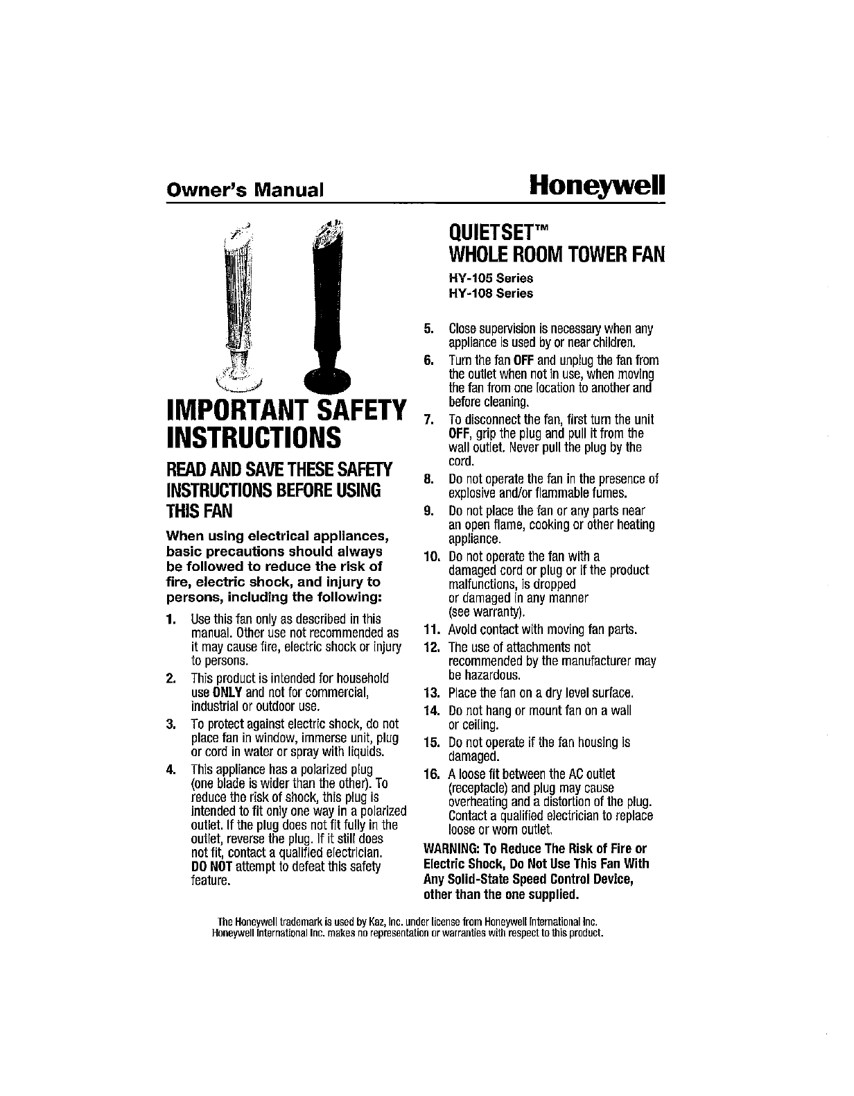 Honeywell Hy108 User Manual 0de6e7ce 264a 4ad7 9d1f 6b5d249037ed