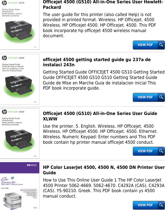 Page 5 of 6 - Hp Officejet 4500 Parts Diagram - Productmanualguide.com Preview ! Hp-officejet-4500-parts-diagram