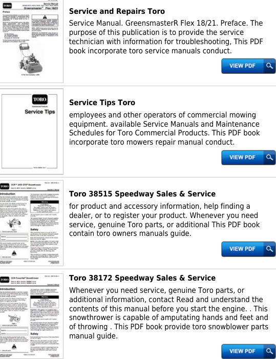 Page 4 of 6 - Hp Toro 20076 Service Manual - Productmanualguide.com Preview ! Toro-20076-service-manual