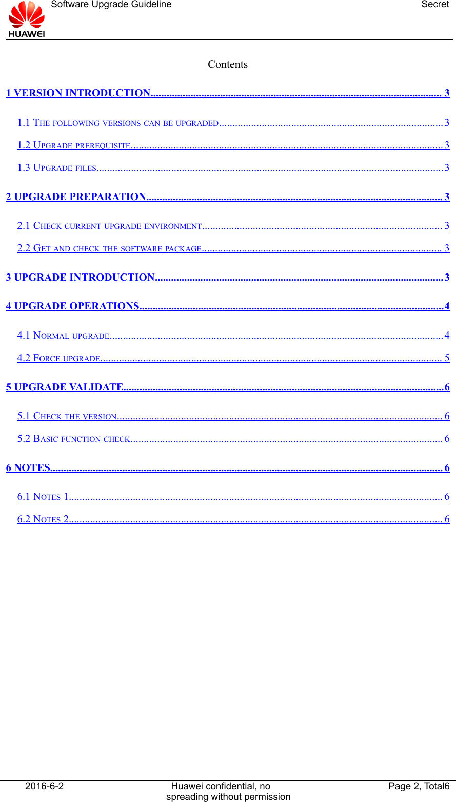 Page 2 of 6 - Huawei 无线终端XXXXV100R001 C01B100SP01版本 Ascend Y300 - Software Upgrade Guideline SU EN