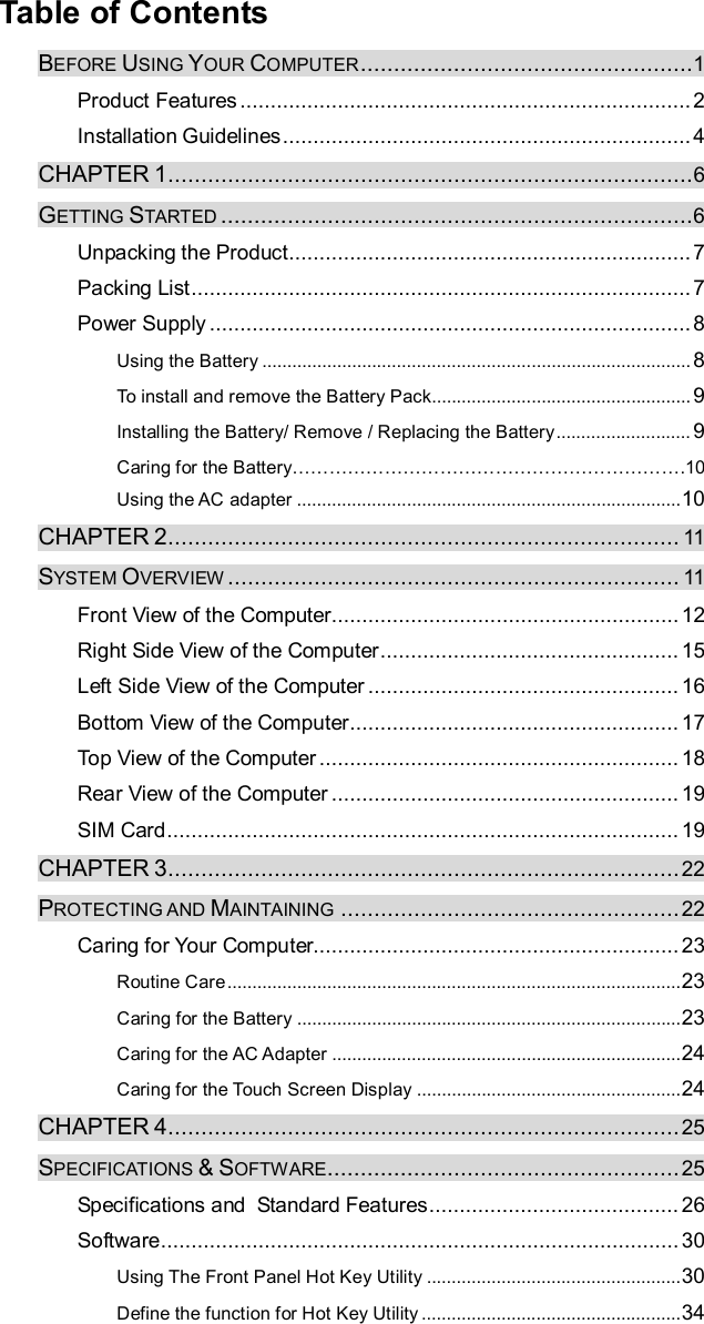 Page 6 of i Mobile Technology IB10 Tablet PC User Manual 