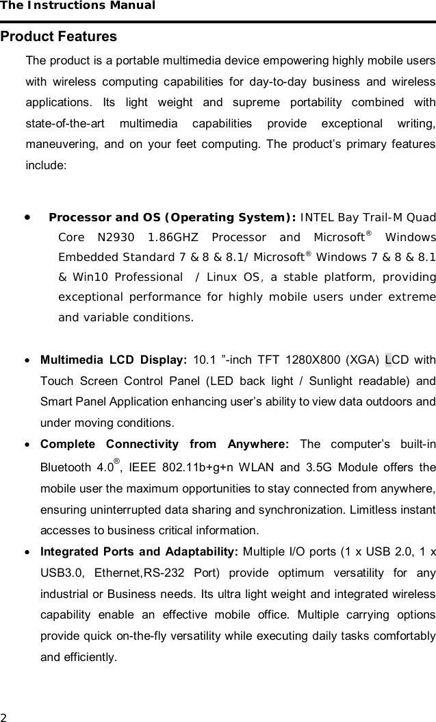 Page 8 of i Mobile Technology IB10 Tablet PC User Manual 