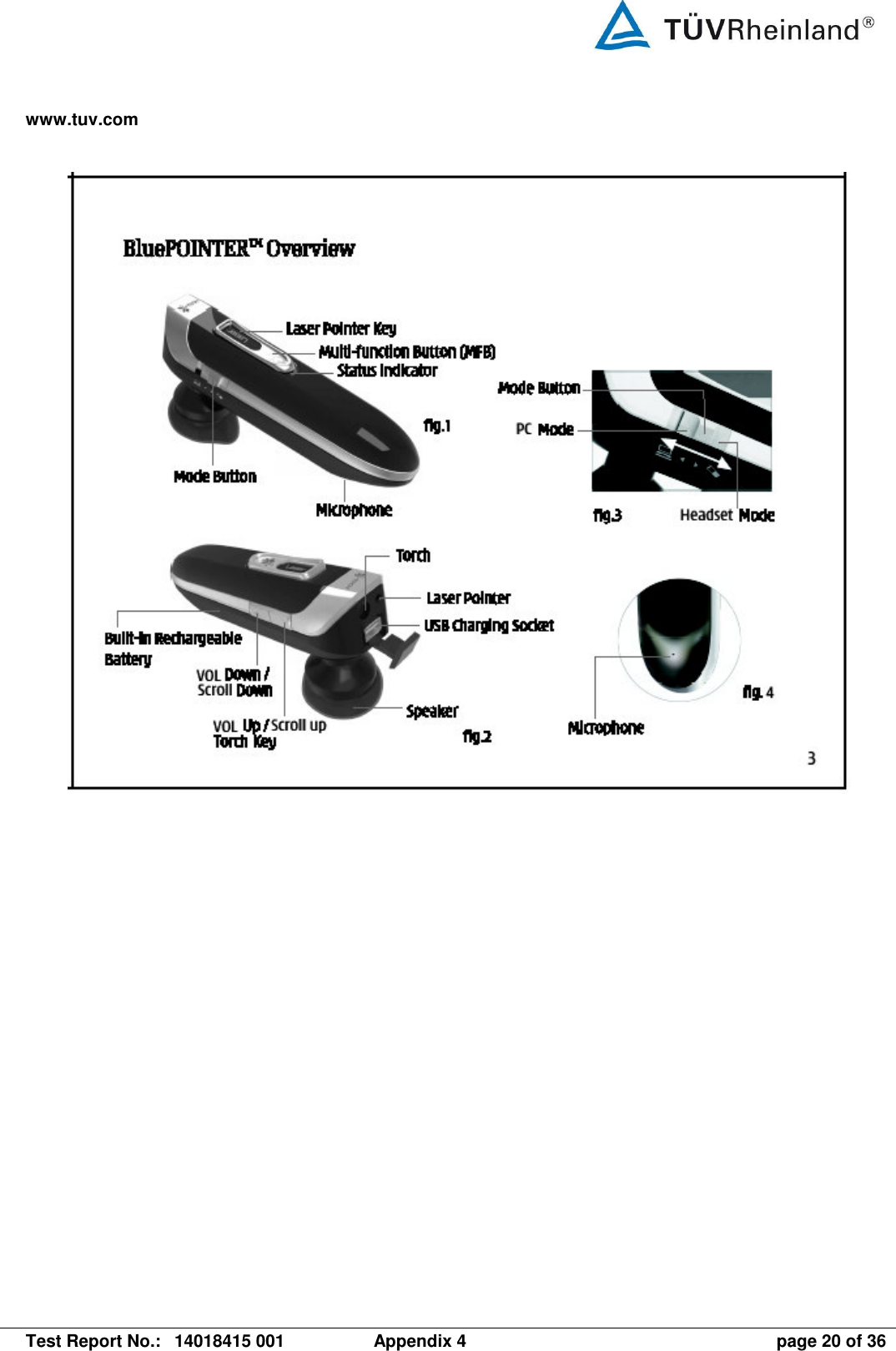 www.tuv.com   Test Report No.:  14018415 001  Appendix 4  page 20 of 36    